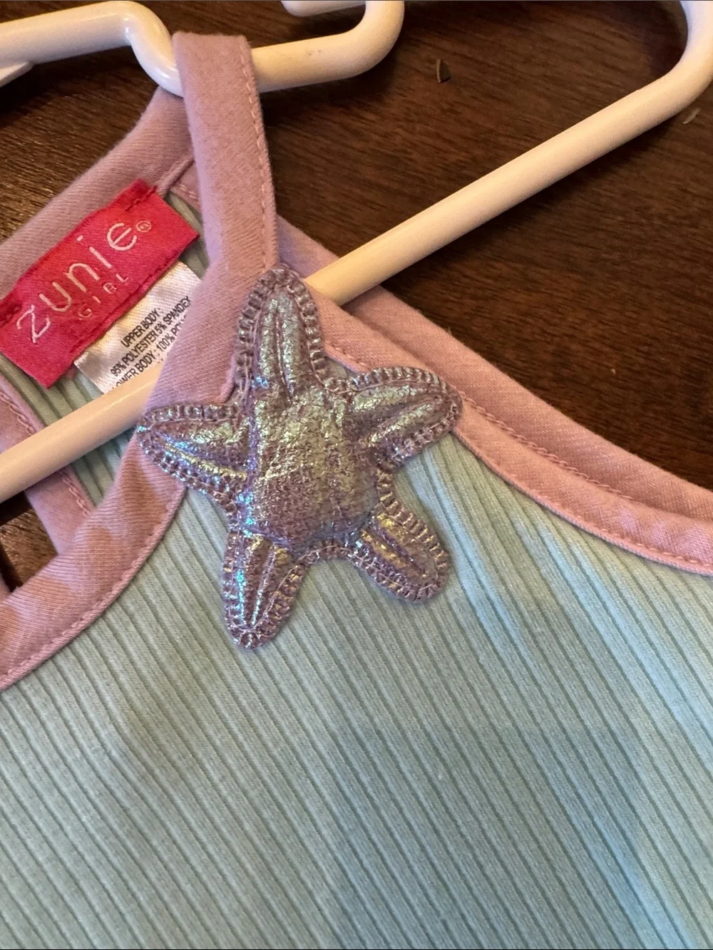 Zunie Girl Light Blue & Pink Mermaid Tulle Dress